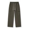 American tooling trendy brand loose straight long pants men's solid color fashion versatile wide leg drape lace-up casual pants
