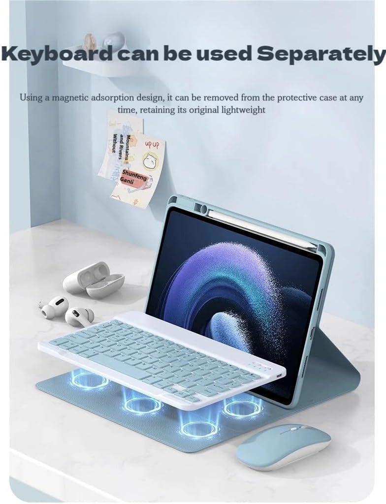Redmi Pad Pro 12.1 Wireless Bluetooth Keyboard Protective Case with Spanish Language Support