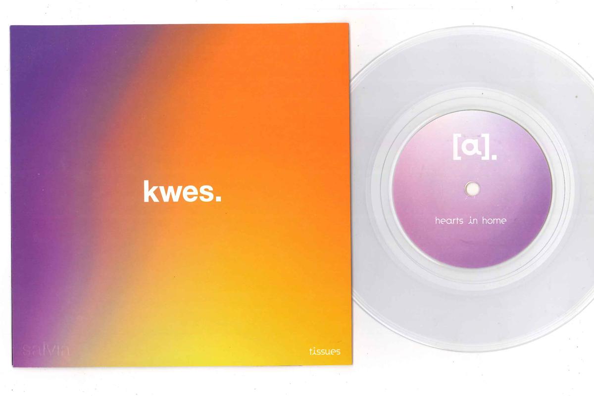 

7inch Record KWES. - Hearts In Home / Tissues TIC007 SALVIA 2009 UK Pop Used
