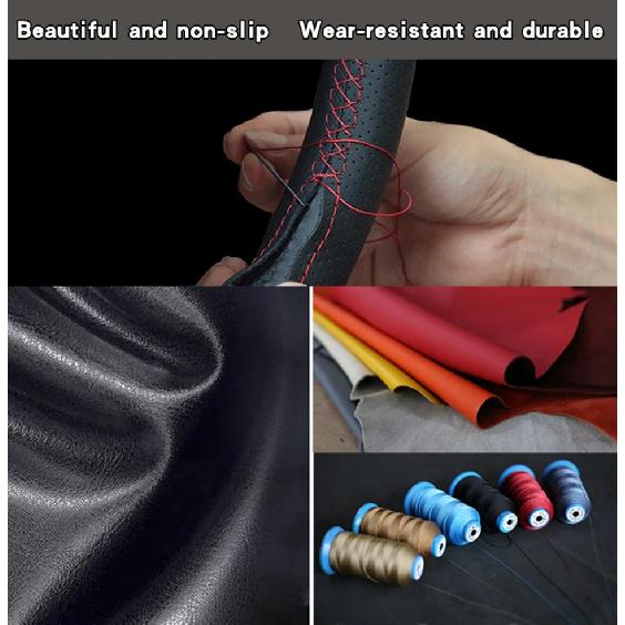 Custom Car Steering Wheel Braid Cover 100% Fit For Mazda 3 Axela 2019 2020 CX-30 2020 MX-30 2020 Auto Interior Accessories