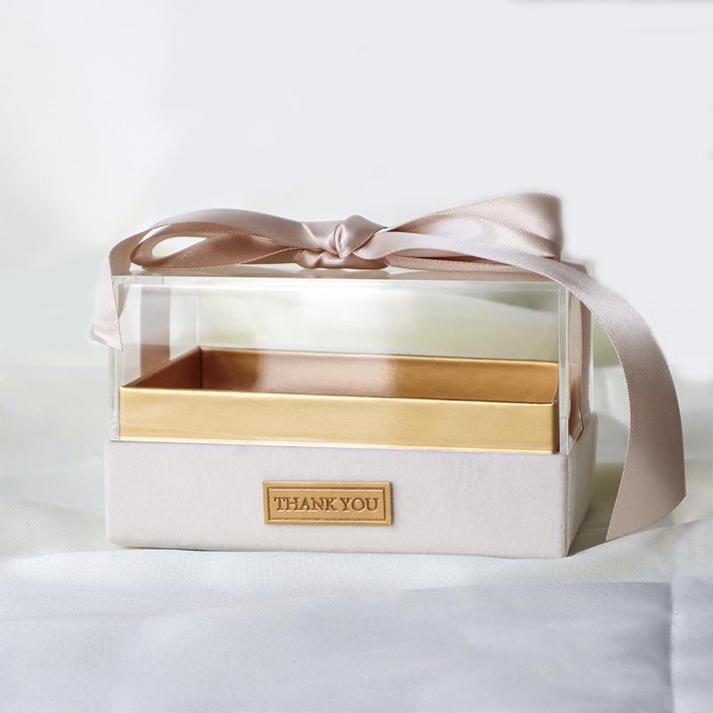 Klare Acryl-Geschenkbox für Hochzeiten und Veranstaltungen