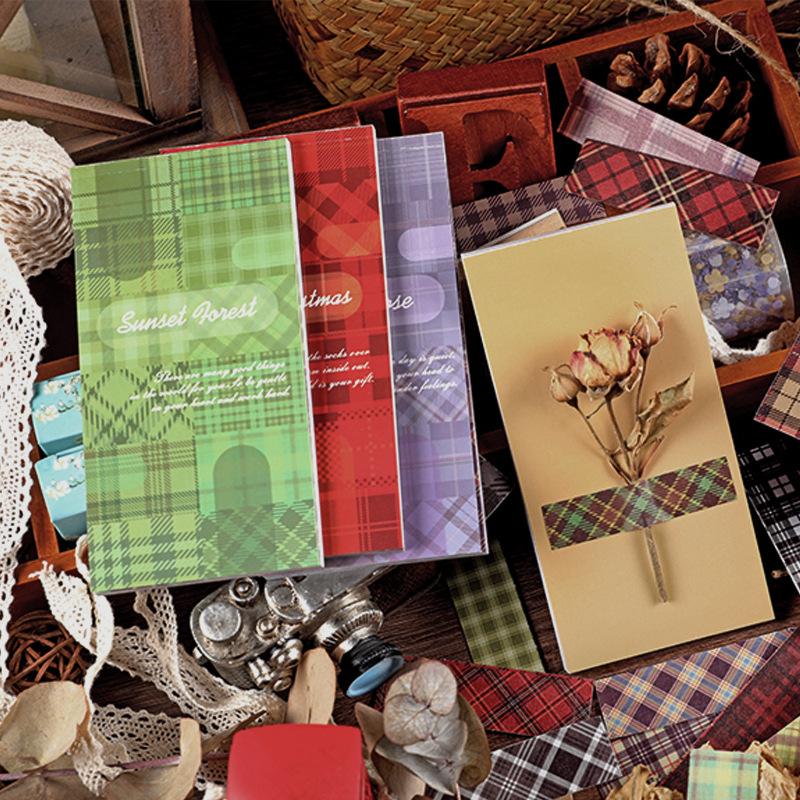 20 ks/balení Samolepky série Vintage kostka Dekorace Deník Album Scrapbooking Materiál ruční výroba Lepicí Samolepka DIY