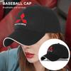 Unisex Baseball Caps with Car Logo Breathable Adjustable Hip Hop Hats Solid Color Hat For Mitsubishi Lancer ASX Outlander L200