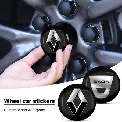 4 Stück 56mm Auto Rad Nabenkappe Felgennabe Staubschutzabdeckung Für Dacia Megane 2 3 Clio 4 Duster Captur Kadjar