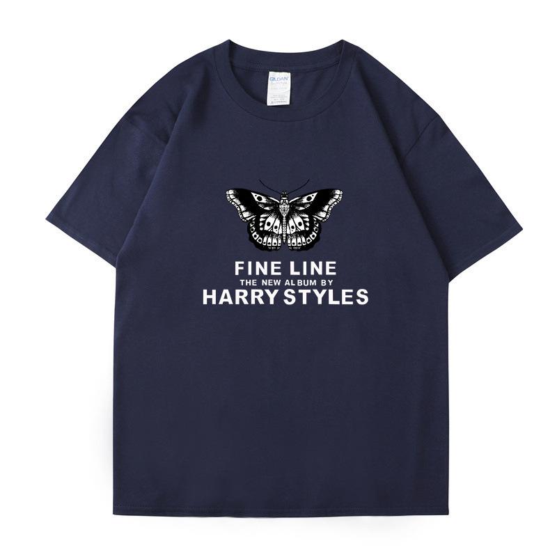 Harry Styles Womens Butterfly Printed Tshirt Summer Fashion Cotton Casual Top Womens Y2K Retro Street Tshirt Clothing Top