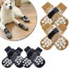 4pcs/set Anti-Slip Pet Socks Breathable Pet Foot Covers Traction Control Pet Paw Protector  Indoor