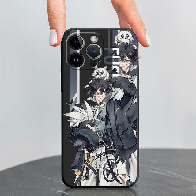 Black Soft Phone Case For Iphone 11 13 Pro 14 Pro Max Se 12 Mini Xs X 8 Plus 7 6s Xr 13pro 11 Pro Coque Jujutsu Kaisen Cover
