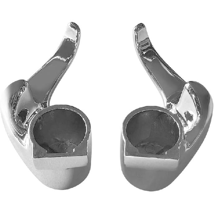 2Set Chrome Locking Vent Window Handle Fit for Chevrolet GMC Trucks 1973-1994, Fits for OEM Part Numbers 76999, BHS01861, DHA35357, 15617125,