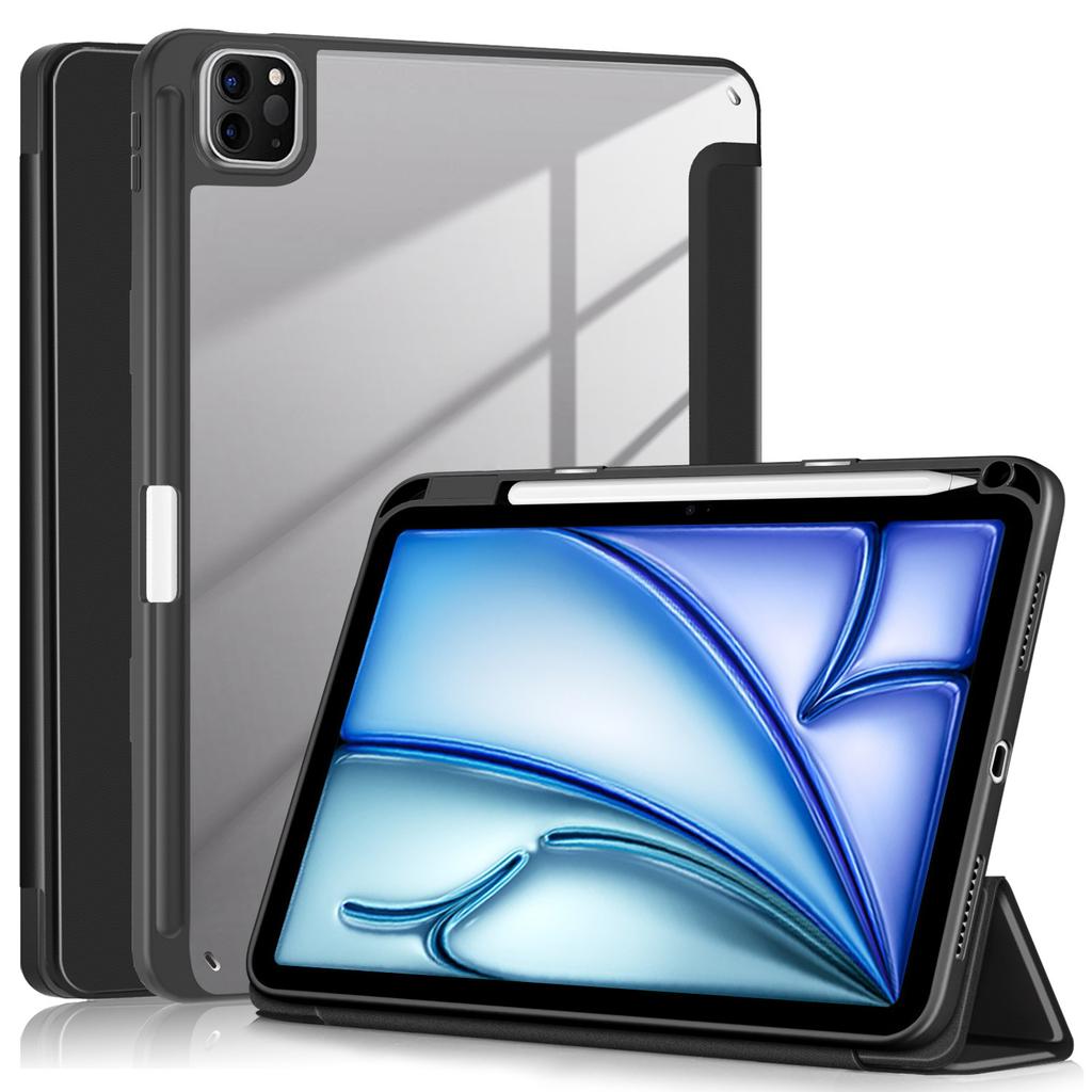 Leather Case Tri-Fold Stand For iPad Air 11 (2025)/(2024)/Air (2022)/(2020)/Pro 11 (2022)/(2021)/(2020)/(2018)