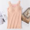 Autumn and Winter Bear Fairy Thermal Underwear Elastic Slim Bottom Vest Fleece Thickened Thermal Top Suspender Large Size