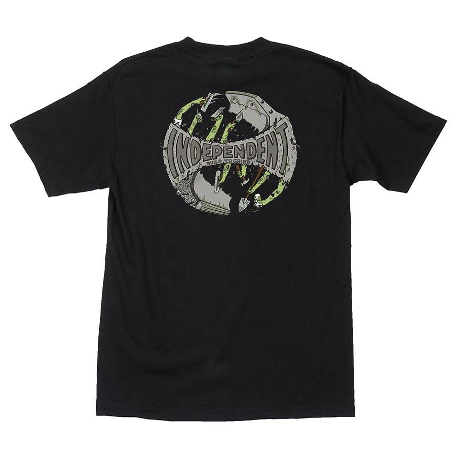 Independent Trucks BUILD TO GRIND Skateboard T Shirt BLACK XXL