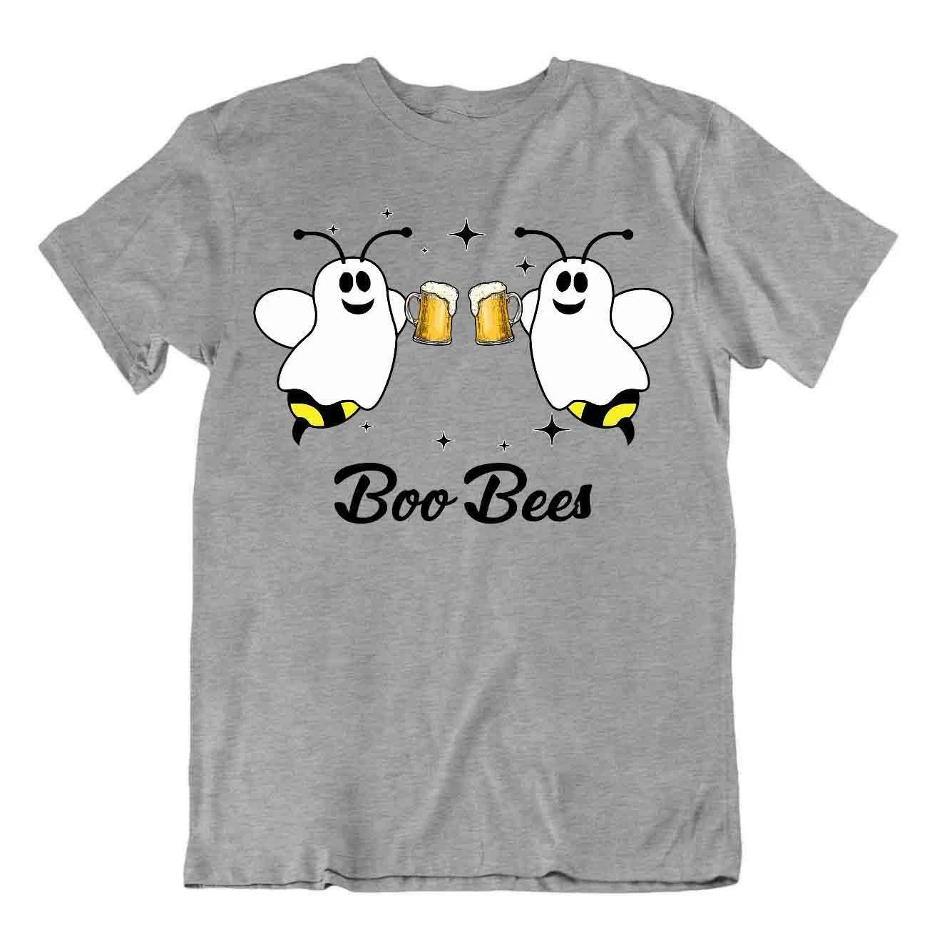 Beer Boo Bees Couples T-Shirt Halloween Bbf Grandad Tee Birthday Party Shirt S