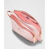 Lululemon Double Zip Clippable Card Pouch Pink Pearl Rose Gold