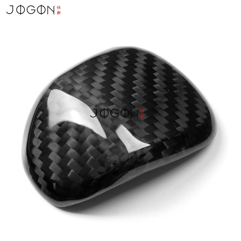 Dry Carbon Fiber Car Interior Center Gear Shift Head Knob Panel Cover Trim Accessories MT-For VW Golf 8 GTI 2024