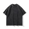 American Hip Hop Retro Old Washed Short-Sleeved T-Shirt Men And Women Oversize Street Skateboard Loose Half-Sleeved T