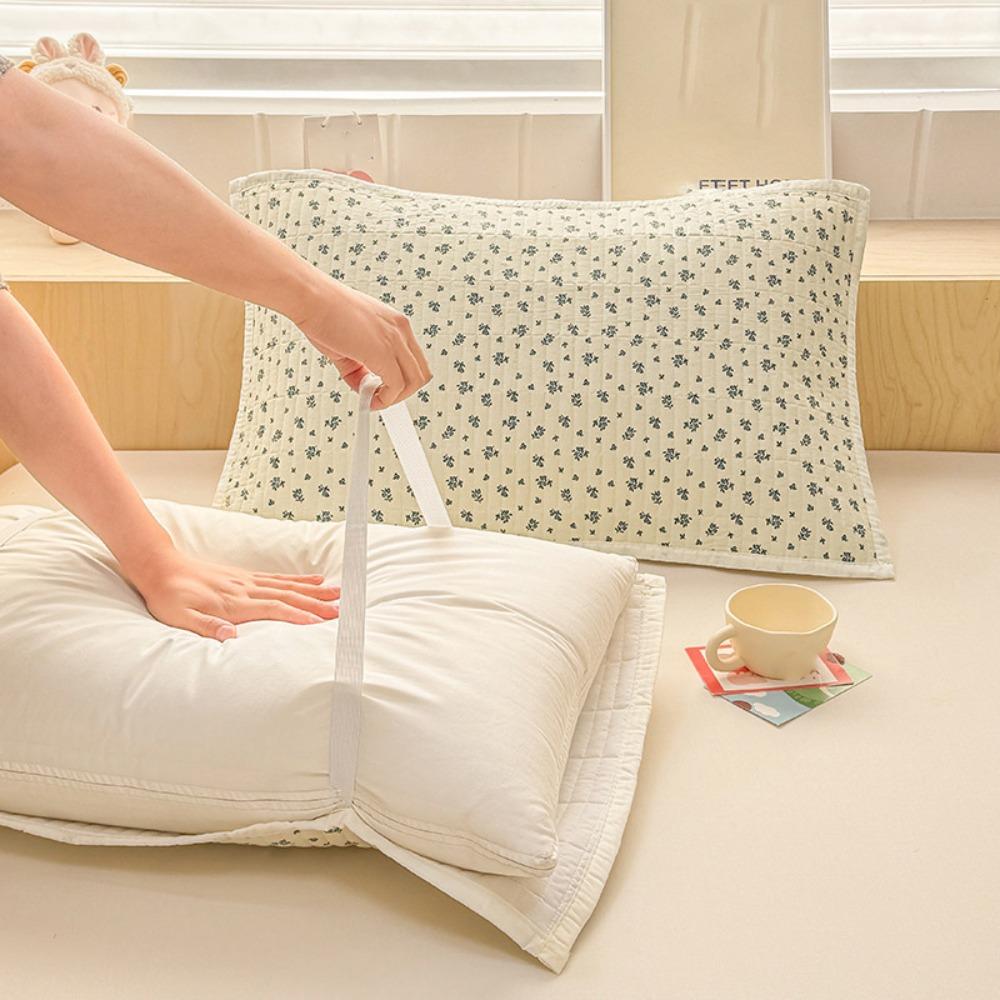 Cartoon Printing Pillow Cover Double-Layer Pillow Insert Protector Cute Cushion Cover Bed Room