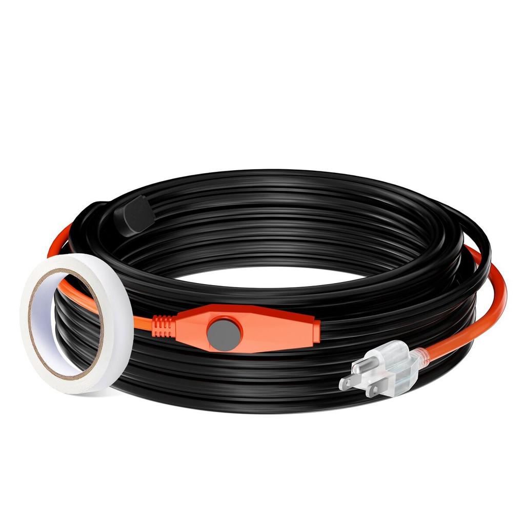 Pipe Heating Cable 25m 23W/m Heat Tape for Pipes with Built-in Thermostat