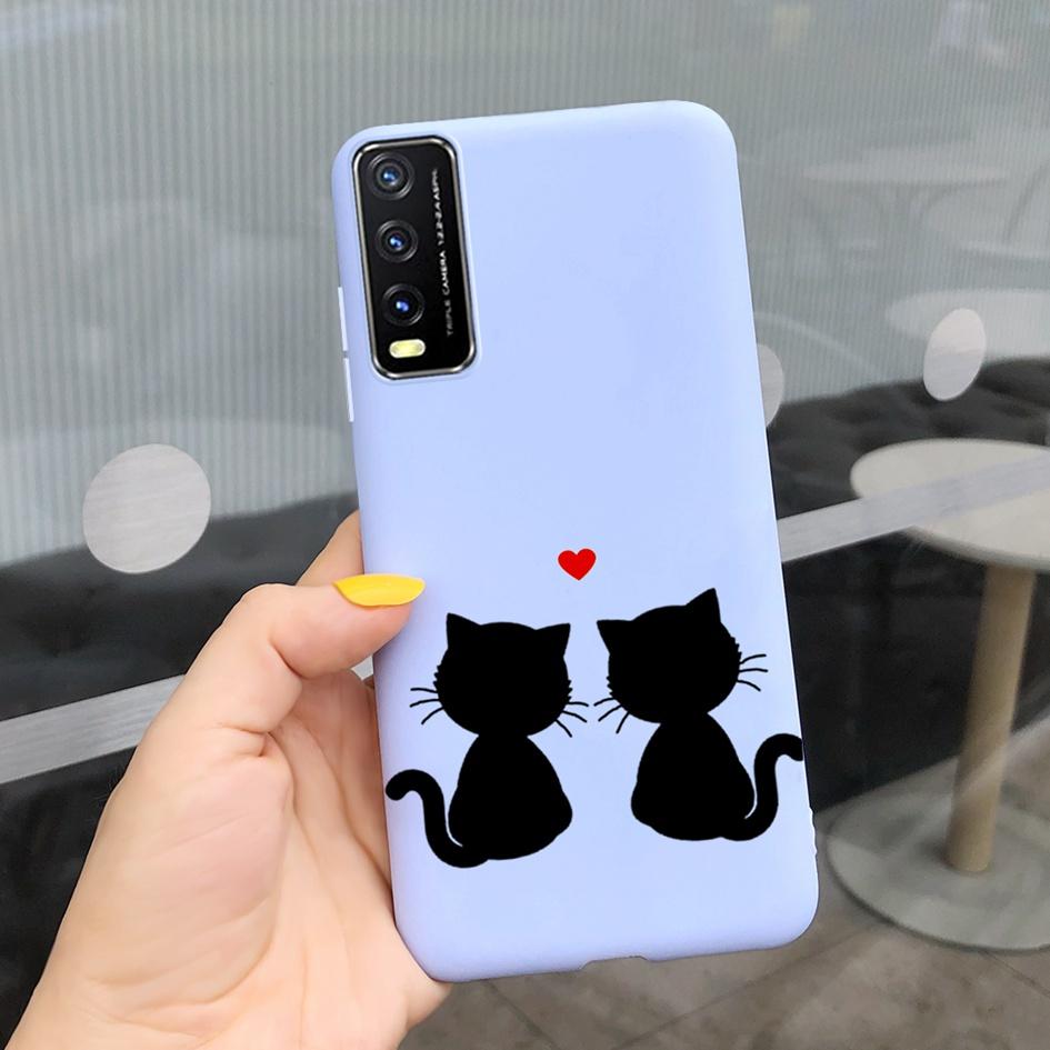 For Vivo Y20 Y20i 2021 Case Silicone Fashion Daisy Sunflower Floral Soft Phone Cover For Vivo V2029 V2027 V2032 Y 20 Y 20i Coque