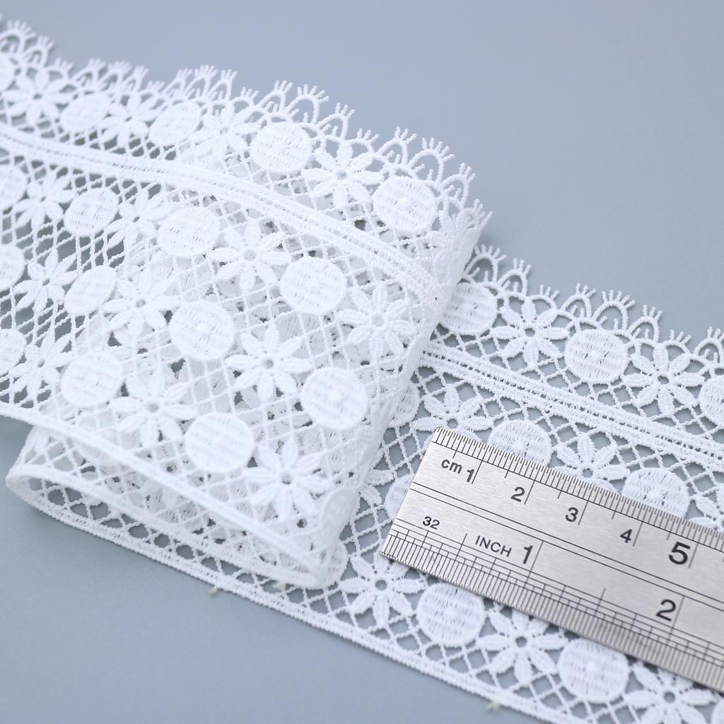 Water-Soluble Milk Silk Embroidered Lace Women'S Clothing Accessories, Unilateral Non-Elastic Hollow Lace