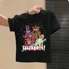Graphic T-shirt Children Casual Sports Tops Short Sleeves Kids Clothing New Five Nights At Freddys Kids Cartoon