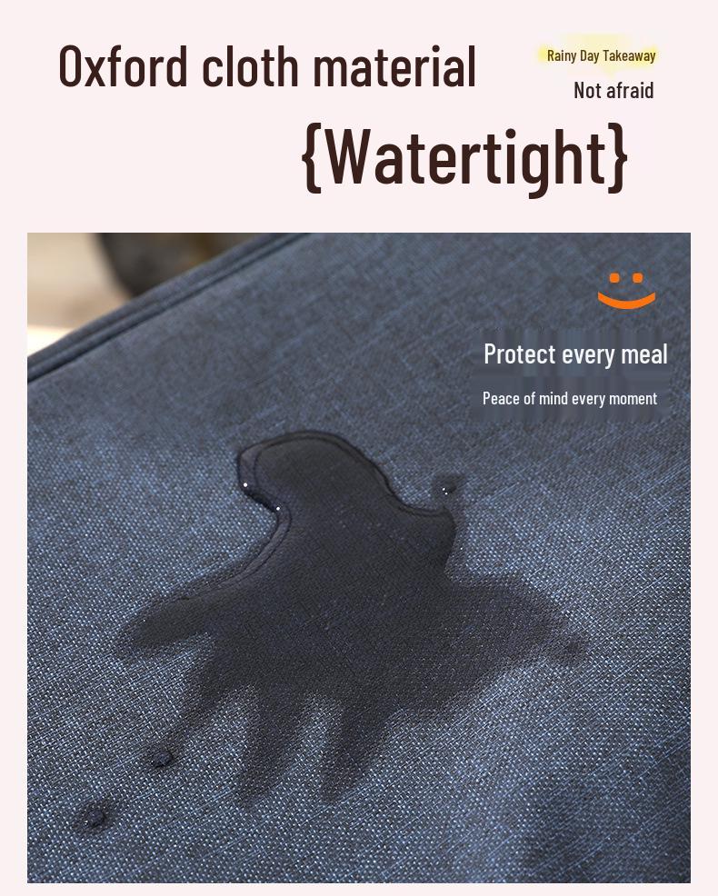 Portable Insulated Lunch Bag for Office and Picnic - Handheld, Large Capacity Bento Bag