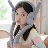 Light-up Airbag Earmuffs for Women, Popular Online Trend, with Moving Ears, Suitable for Students, Warm and Cute Ear Warmers for Autumn and Winter