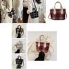 2024 New Fashion Grid Large Capacity Handbag Stylish Casual Tote Bag
