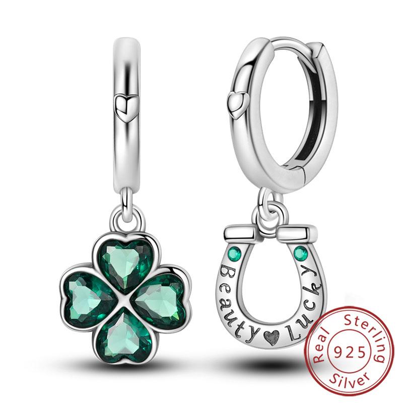 S Copper Hoop Earring Sparkling Star Moon U Heart Shaped Butterfly Earring For Women Party Wedding Jewelry