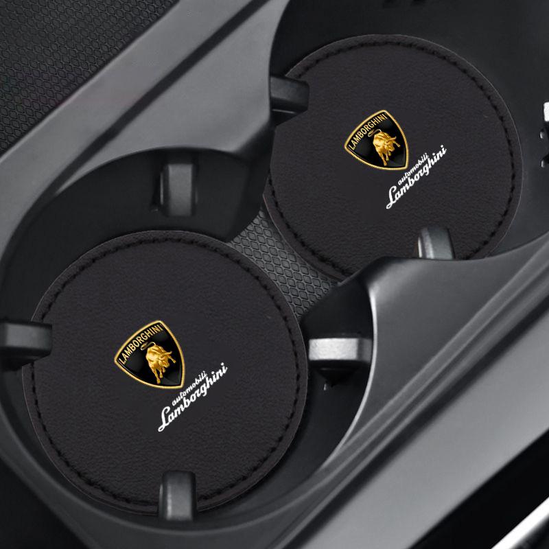 2 ks držák na láhev do auta s vodou, protiskluzové podložky, rohože pro Lamborghini Urus Huracan Aventador, prémiové stylingové doplňky