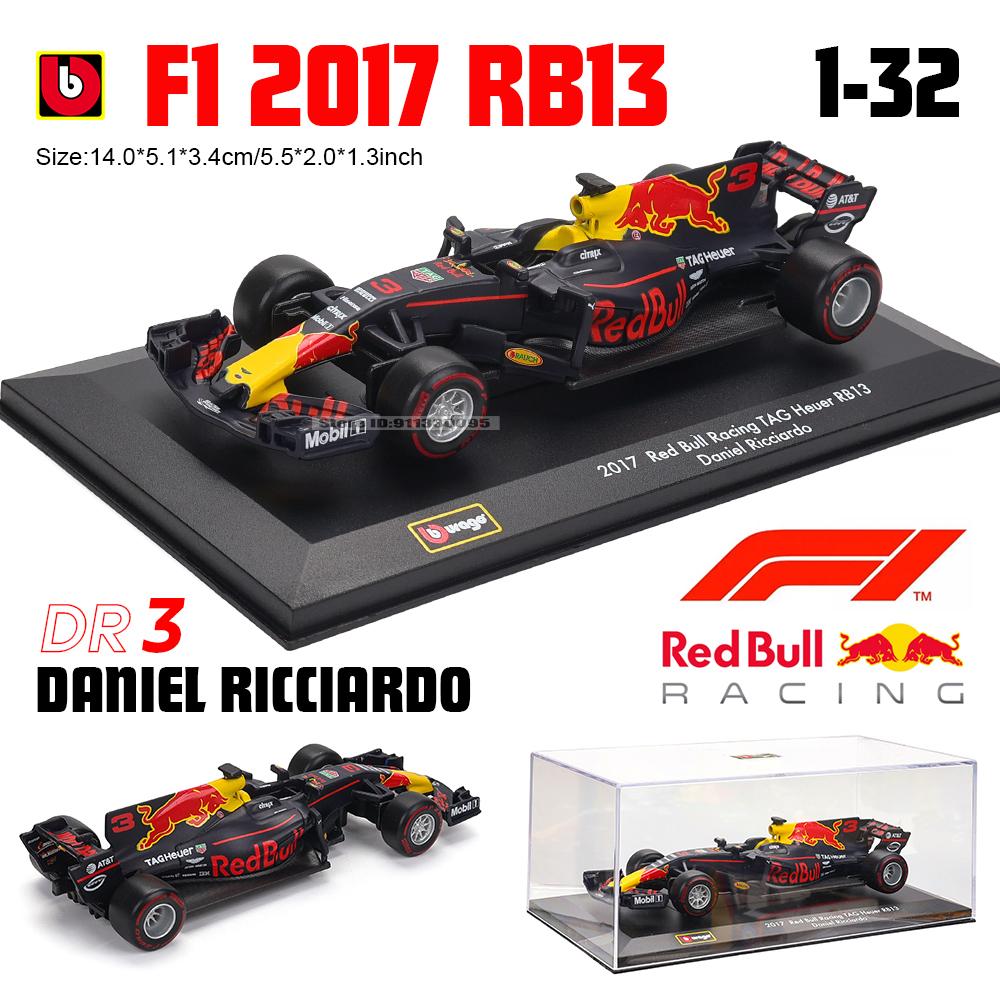 Bburago 1:32 F1 Red Bull Racing Formula One 2017 RB13  racing model simulation car model alloy car toy collection