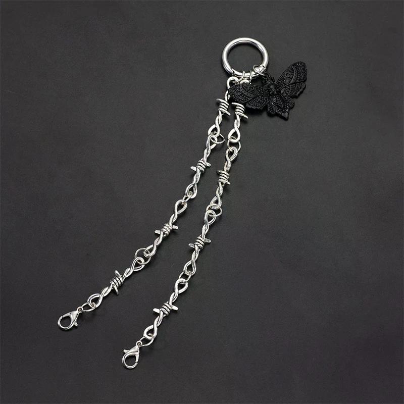 1 Stück Retro Abnehmbarer Totenkopf Motten Anhänger Schuh Dekoration Kette Einfach zu lösender Schnallenmechanismus Ideales DIY Mode Accessoire