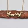Dina 2026 Hot Selling 18K Gold Vacuum Plated Women's Necklace with Personalized Name Customizable Stainless Steel Pendant