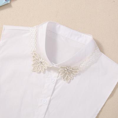 Versatile Organza Fake Collar Women'S Season Sweater Decorative Collar Pure Cotton Shirt Collar Fake Collar