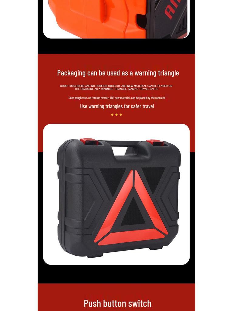 Zestaw 5-tonowego elektrycznego podnośnika samochodowego z pompką powietrza 12V i kluczem