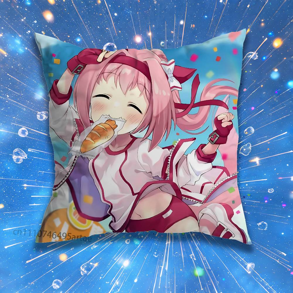 Haru Urara UUmamusume Pillow Case Living Room Sofa Cushion Cover Suitable For Home Bedroom Room Decoration