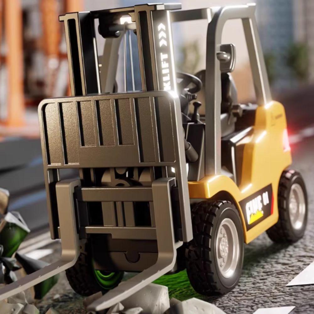 Full Proportion Zinc Zinc Alloy Forklift Variable Speed Rc Forklift Forklift With Pallet  Desktop Toy