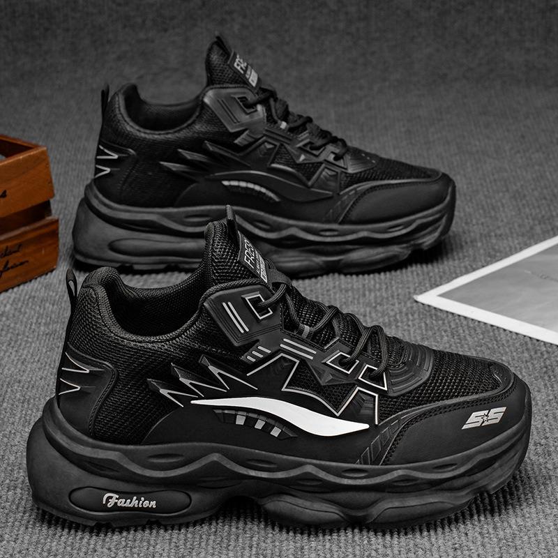 Shoes men's shoes autumn new breathable little white shoes trendy versatile thick soles heightening casual youth sports shoes