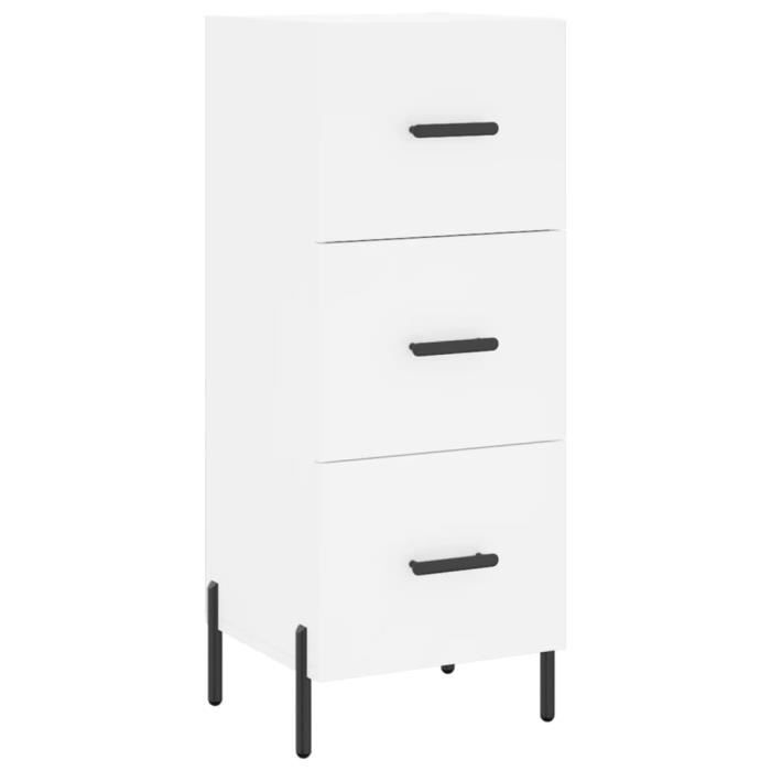 VidaXL Buffet blanc 34,5x34x90 cm bois d'ingénierie 828612