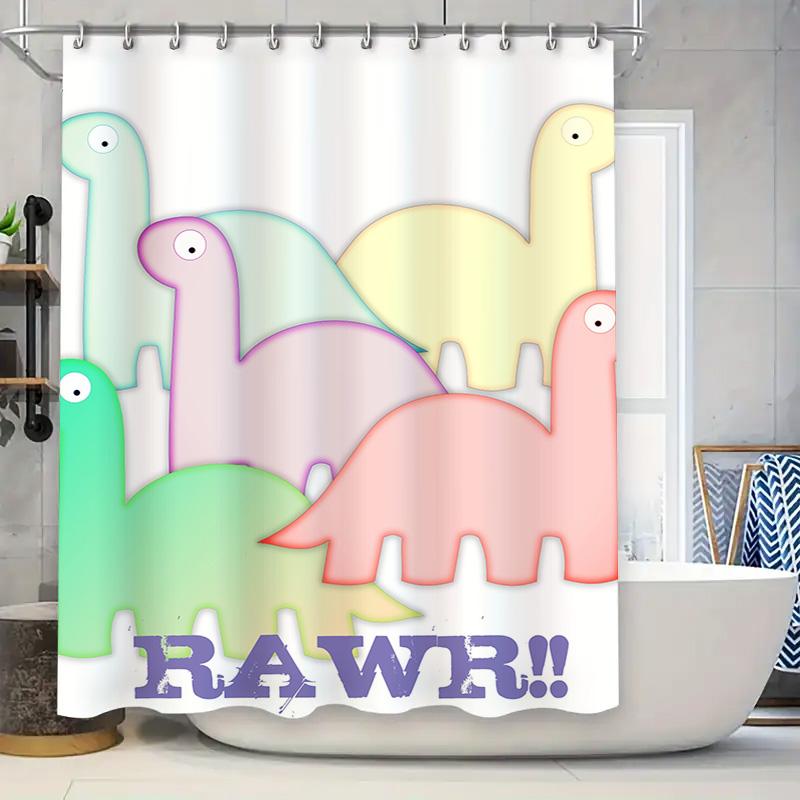 

Floral Shower Curtain With Name Pink Roses Waterproof Bathroom Decor W60H190(CM)-1 Pcs