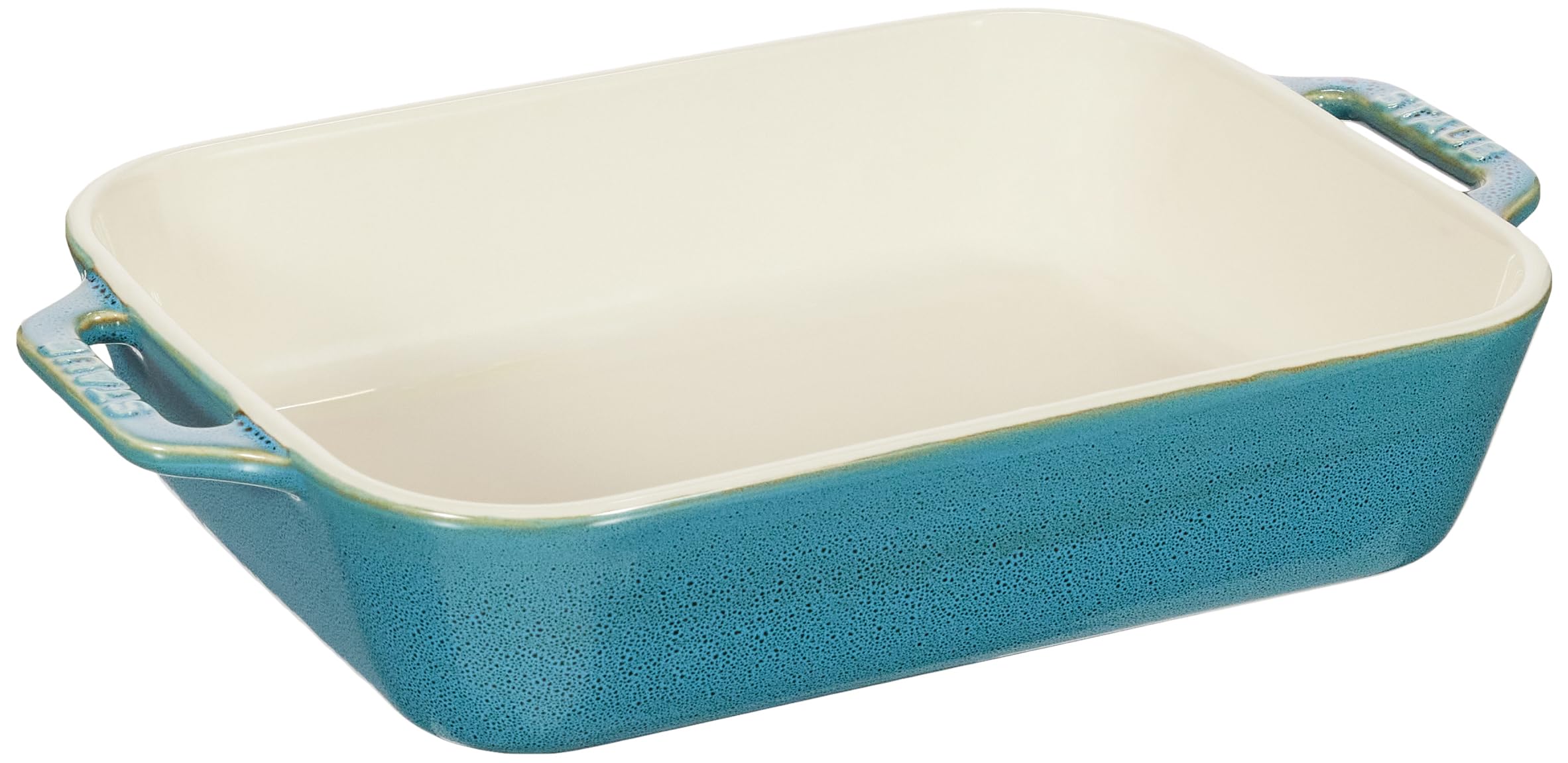 

Staub Dish Turquoise 27 x 20 Ceramic Gratin Dish Oven and Microwave Safe Japanese Dish Rectangular cm [Official Product] 40511-886
