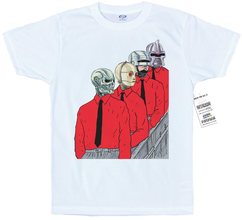 The Unisex Machine T Shirt Artwork Kraftwerk Inspired