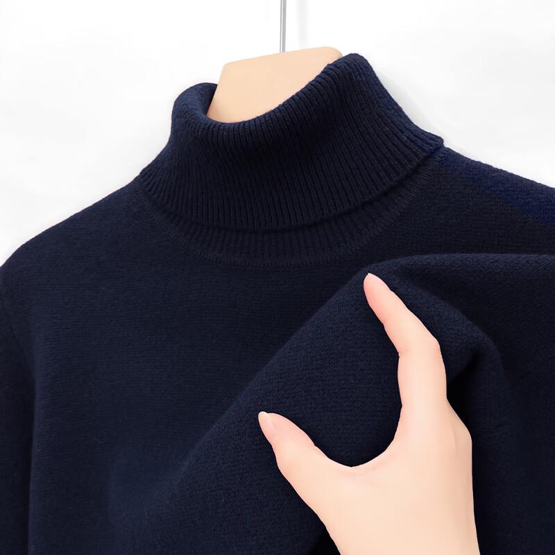 Men's 100% Pure Wool Turtleneck Sweater