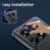 4Pcs/lot Black Metal Ring+Tempered Glass Lens Protector for Xiaomi 14T / 14T Pro  14TPro HD Clear Glass Camera Film
