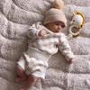 Infant Woolen Knitted Plaid Cotton Sweater Set