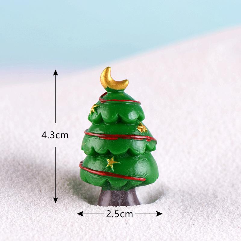 Christmas small gifts, micro-landscape snow scenery, landscaping ornaments, Christmas tree accessories, various sizes of simulated trees
