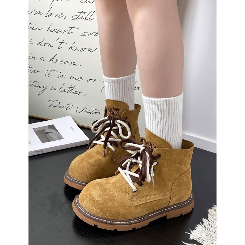 Autumn new retro platform Martin boots heightening versatile short boots 5952