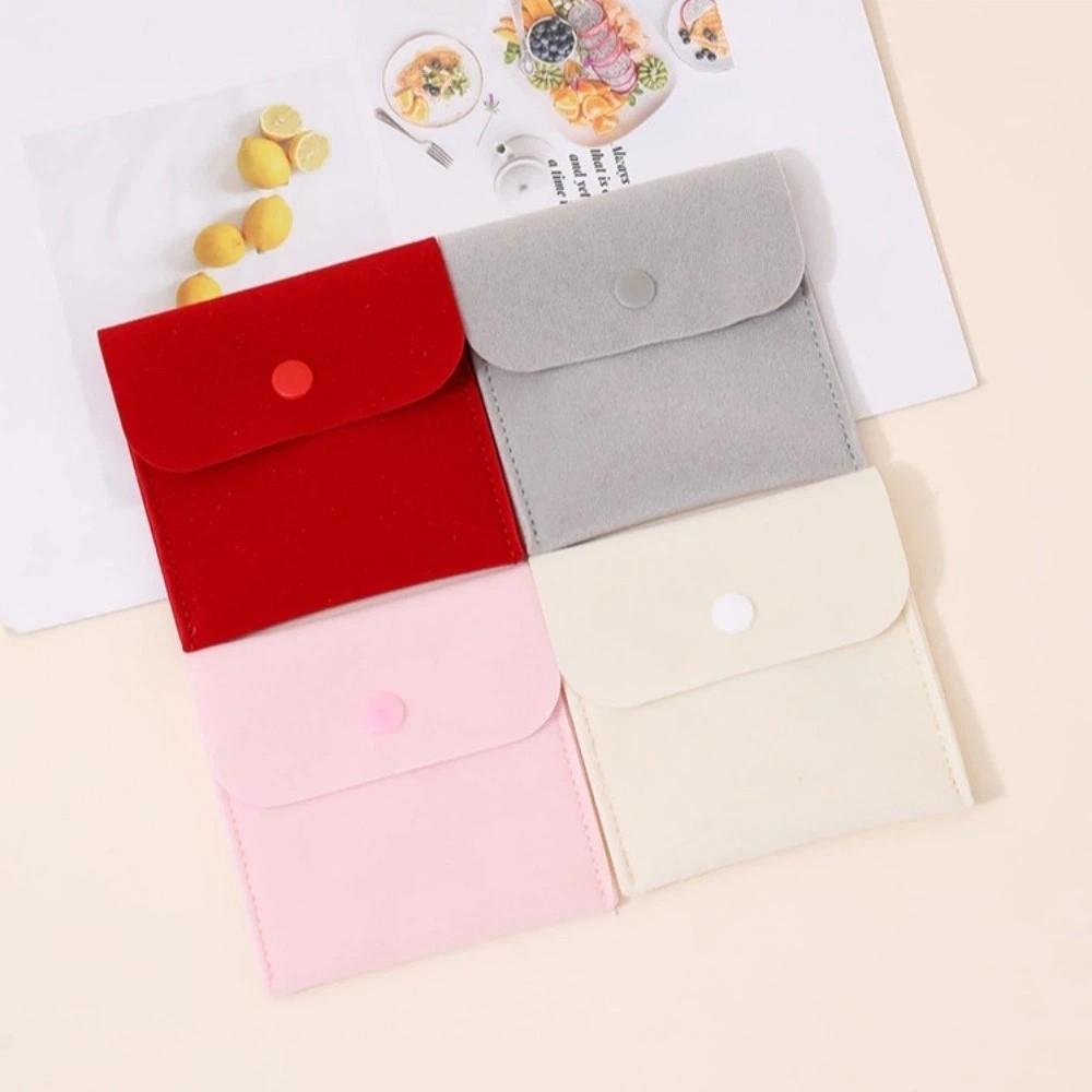 Small Mini Jewelry Display Bag Microfiber Velvet Earrings Organizer  Girls