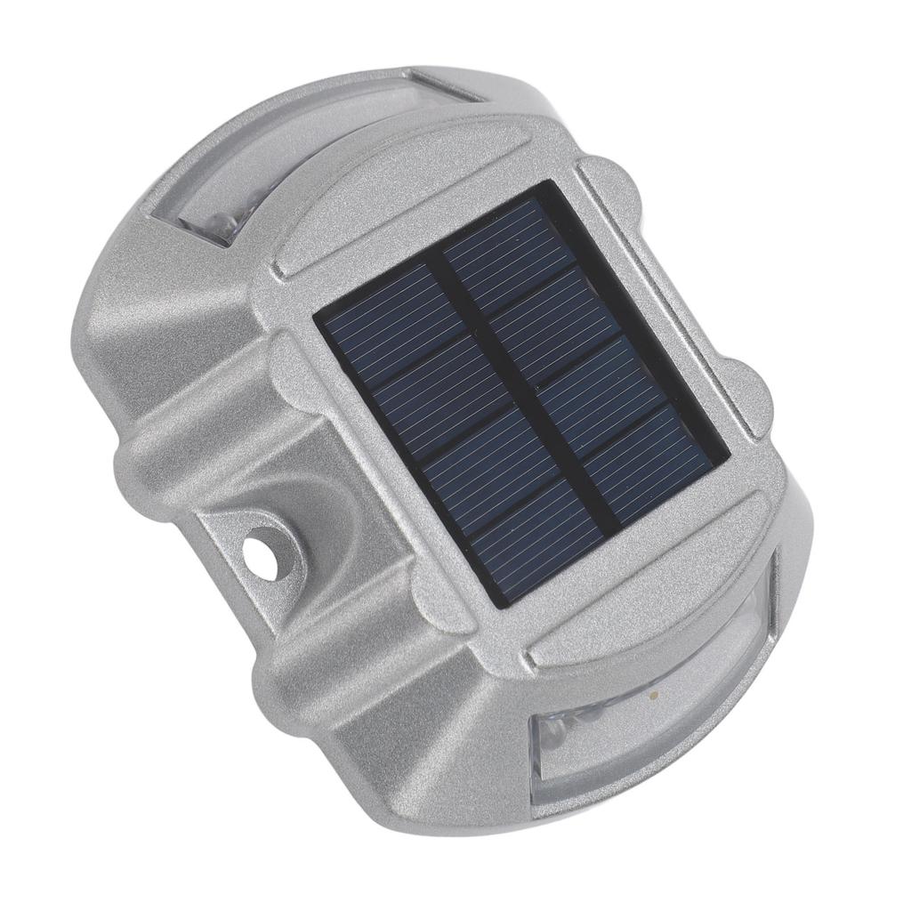 Solar Road Stud Light Aluminum Alloy Solar Powered Outdoor Waterproof Road Markers 6V 1.8W for Step