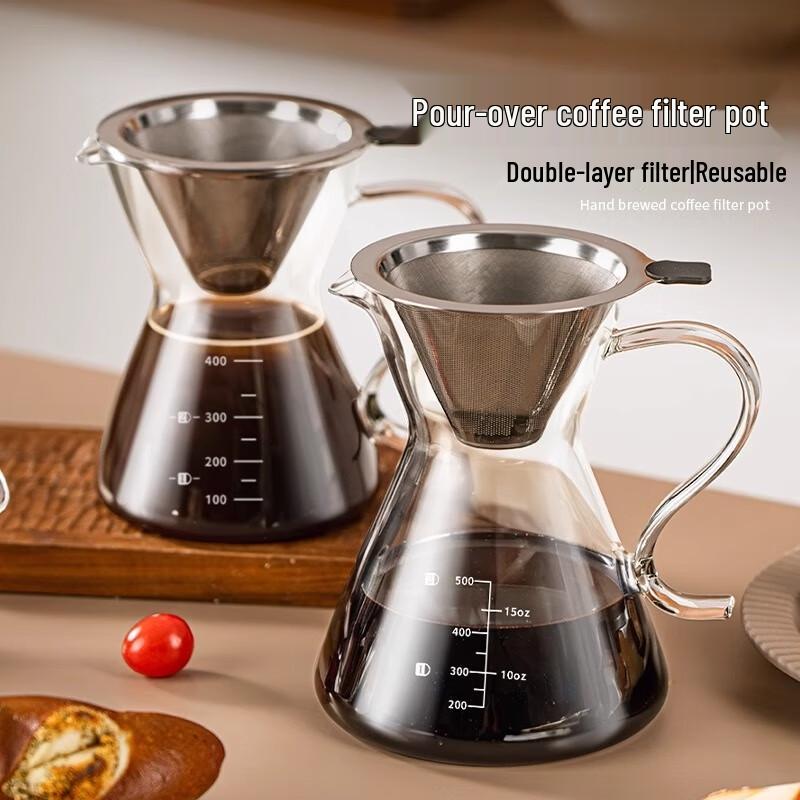 TEOTM Glass Pour Over Coffee Maker Set
