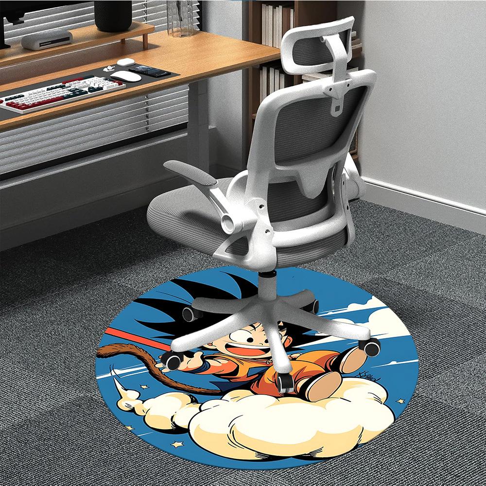 

1pcDragon Ball Goku Cloud Office Round Area Rug, Indoor Mat Suitable For Office, Bedroom Living Room Home Decor, Room Deco, Offic a0928137 80cm by 80cm